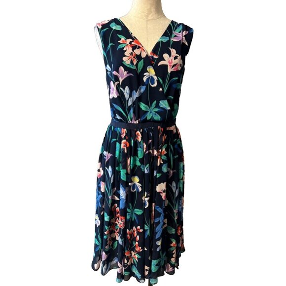 Talbots Dresses & Skirts - Talbots  Dress Blue Green 12 Multi A Line Washable Career Church Summer Washable